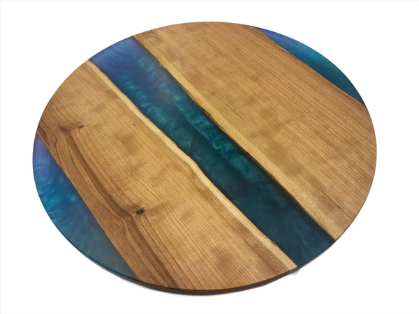 "Busy Susan" 17 1/4" Lazy Susan with Epoxy - BS51