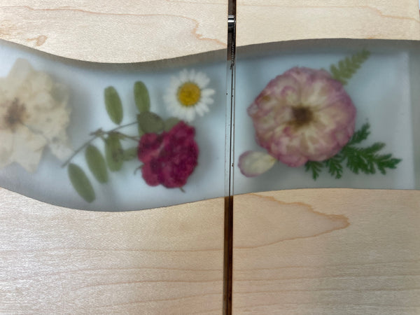 Cheese Slicer with Epoxy and Dried Flowers - SFM25