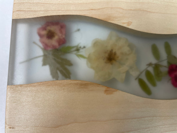 Cheese Slicer with Epoxy and Dried Flowers - SFM25