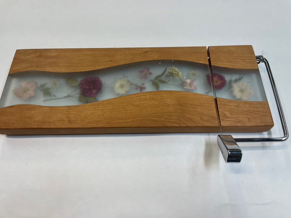 Cheese Slicer with dried flowers long - SFLC23