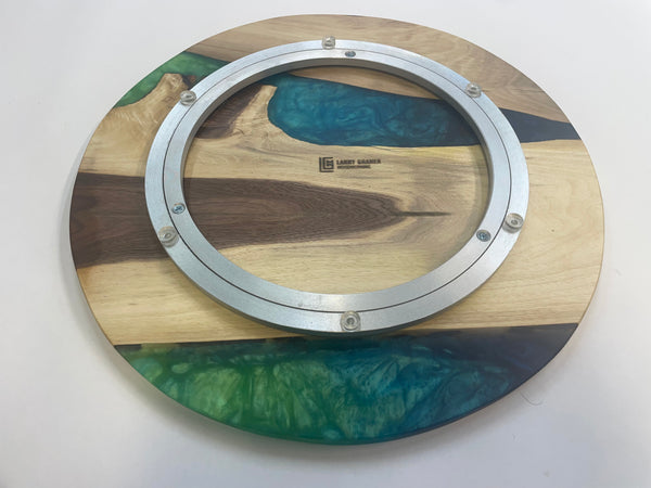 "Busy Susan"  16 1/2" Lazy Susan with Epoxy -  BS94